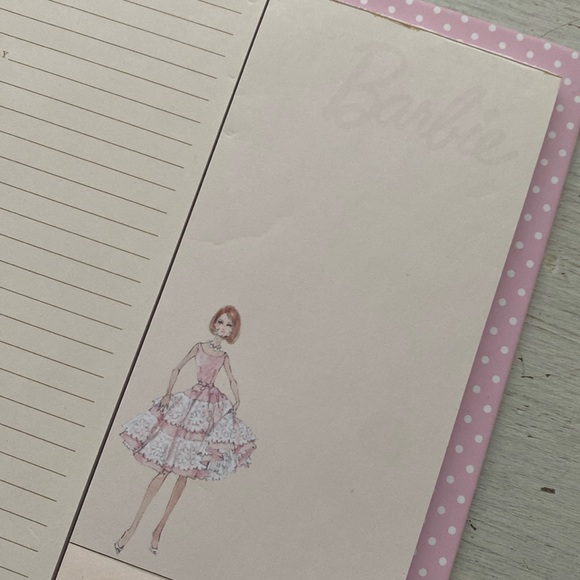2010 Barbie Notepad, Sticky Notes, To Do Pad Magnetic Back - Picture 4 of 9